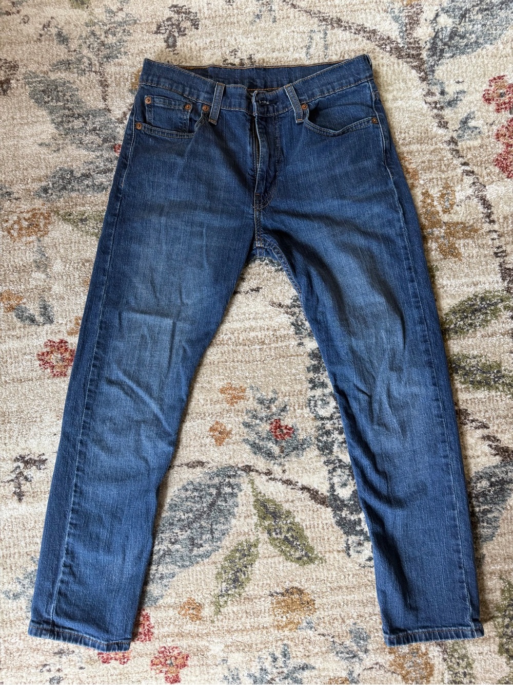 LEVI'S Men's 502 Blue Jeans Size 30x30 Taper Fit Pants Denim Zip Cotton Slim